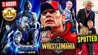 *OFFICIAL* 3-Hour SmackDown ANNOUNCED | John Cena WrestleMania 41 MATCH, Cody Rhodes SPOTTED | WWE