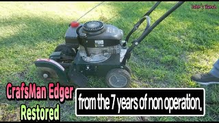 Craftsman Edger restored from the 7 years of non-operation. 😂😂