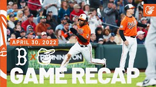 Red Sox vs. Orioles Game Recap (4/30/22) | Baltimore Orioles