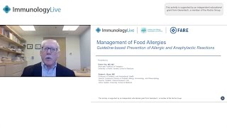 Webinar: Management of Food Allergies – Prevention of Allergic and Anaphylactic Reactions