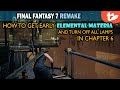 Collapsed Passageway: How to Get Elemental Materia, Shut Lamps in Chapter 6  | FF7 Remake