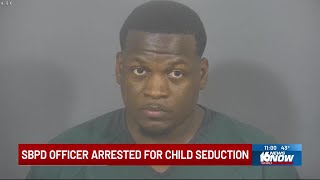 South Bend police officer arrested, charged with child seduction