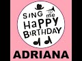 happy birthday adriana latin jazz version