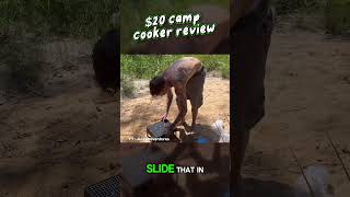 Testing a $20 Temu camp cooker #outdoors #cooking #camping #temu