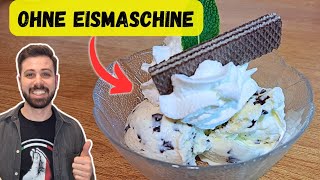 🍨🍫STRACCIATELLA EIS SELBER MACHEN - REZEPT OHNE EISMASCHINE MIT NUR 3 ZUTATEN - SIMPLE KITCHEN