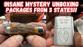 INSANE Mystery Knife Unboxing! Packages from 3 Different States!