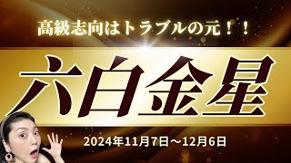 【六白金星】2024年11月高望みは抑えてね