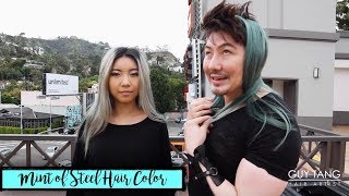 Mint of Steel Hair Color