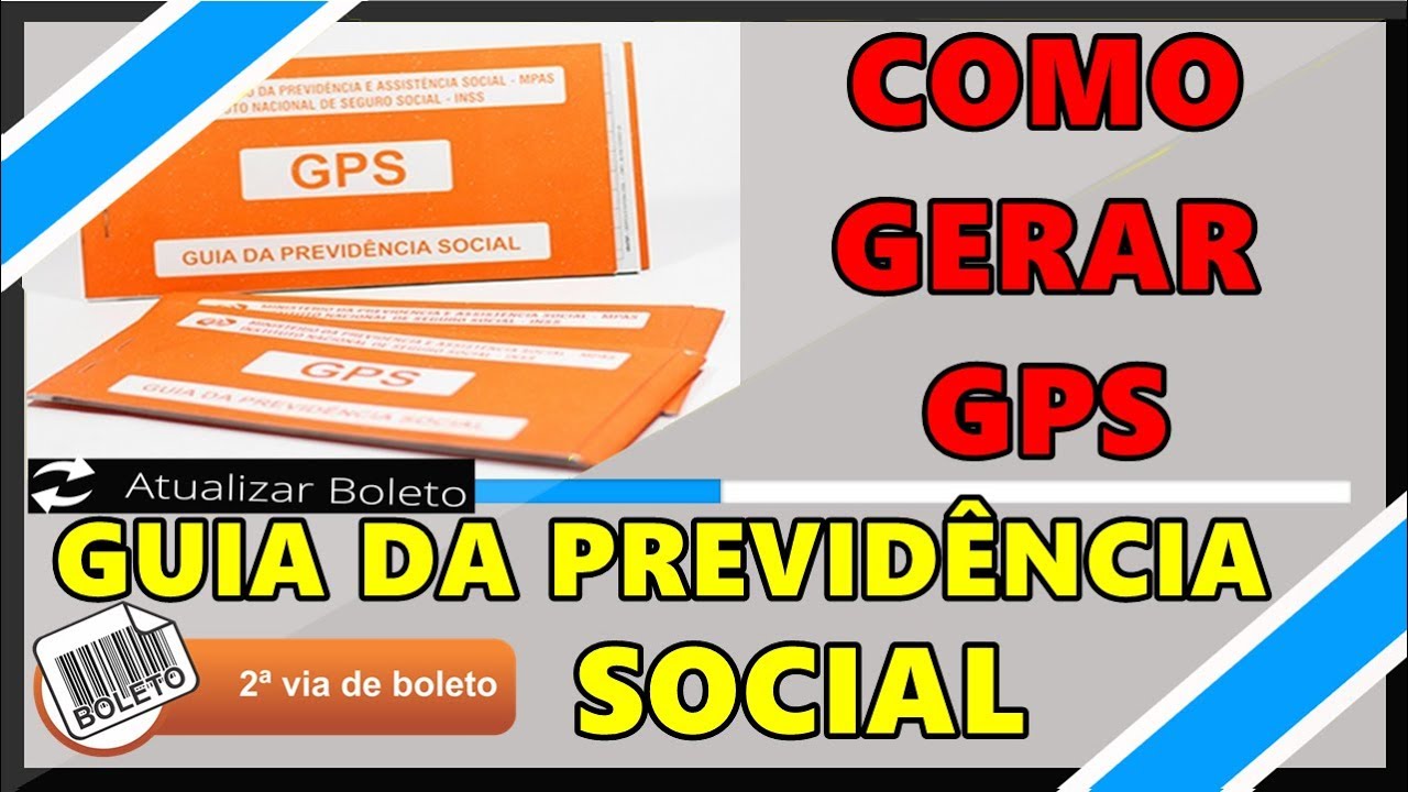 Como Emitir Boleto GPS (Guia Da Previdência Social) - Canal TF - YouTube