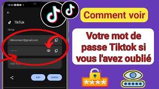 Comment voir votre mot de passe Tiktok si vous l'avez oublié | Comment voir le mot de passe Tiktok