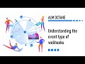 Understanding the event type of webhooks