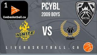 PCYBL - 2009 Triumph Boys vs 2009 Ignite Boys