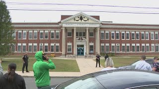 Police surround New Britain school with guns drawn as tearful parents watch with concern