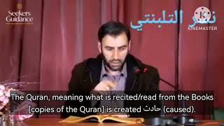 Ashari/ilm al kalam/Mu'tazili/jahmi belief about the Quran. @abo_malek728