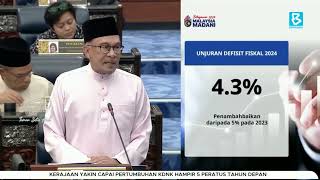 Belanjawan 2024: Kerajaan yakin capai pertumbuhan KDNK hampir 5 peratus tahun depan