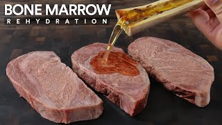 Bone Marrow Steak REHYDRATION Experiment | Guga Foods
