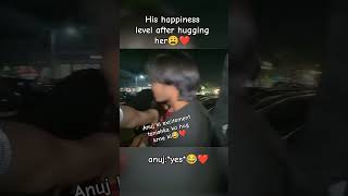 his happiness after hugging her😩🤌🏻❤️, tanishka, bharat@Anujrehanmusic @TanishkaBahl #love #trending