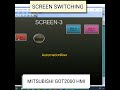 got2000 screen switching mitsubishi hmi mitsubishi shorts hmi shortvideo