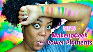 FIRST IMPRESSION + MAKEUP TUTORIAL| MakeupGeek Power Pigments