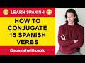 How to conjugate more than 15 Spanish Verbs Part 2 Podcast.  Learn Spanish Wth Pablo.