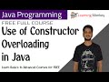 Use of Constructor Overloading in Java || Lesson 36 || Java Programming || Learning Monkey ||