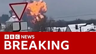 Russian plane carrying 65 Ukrainian PoWs has crashed, Moscow says | BBC News
