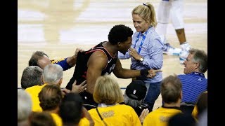 Warriors Part-Owner Shoves Kyle Lowry During Game 3