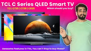 TCL C725 | TCL C728 | TCL C825 Mini QLED Smart TV Launched in India | 120 Hz Qled TV | VRR, ALLM TVs