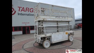 779979 JLG LIFTLUX 180-12 ELECTRIC SCISSOR WORK LIFT 2000CM 2005 DAMAGED