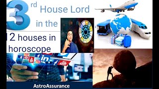 3rd House Lord in 12 Different Houses in Astrology || 3rd Lord in All Houses in Horoscope