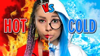 Hot vs Cold Challenge || Girl on Fire vs Icy Girl relatable musical by La La Lif