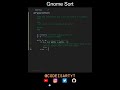 Gnome Sort Code in Python | Sorting Algorithms | Python Coding Tutorial | Python Coding Interview