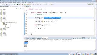 19) arrays part4 split string (java tutorial)