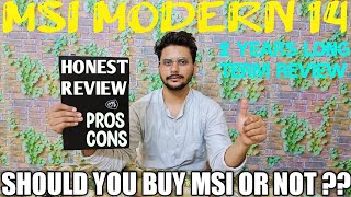 Msi Modern 14 || 2 Years Long Term Review || Pros \u0026 Cons