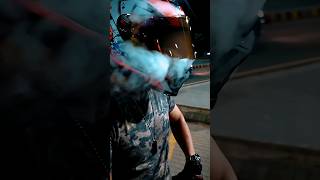 Smokie Bike Helmet 💨🚬🪖 #helmet #smokeeffect #vapelife #bikelife #agv #ytshorts #explore #motorcycle