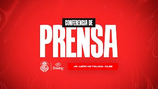 Conferencia de prensa León vs Toluca J6 CL2025