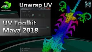 Game Artist | Unwrap UVW with UV toolkit Maya 2018 | Game Design