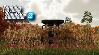 Finishing corn harvest at field 12! | FS22 Present day series