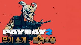 [페이데이 2/PAYDAY 2]무기 소개 - 돌격소총 편