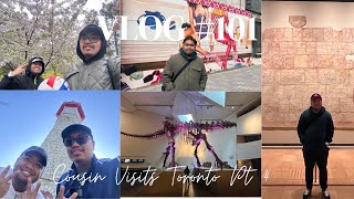 VLOG # 101 - My Cousin JM from Philippines Visits Toronto Pt.4 (ROM, & Cherry Blossoms, &  More!)