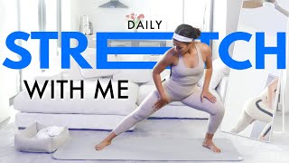 15 Min Full Body Daily Stretch for Tight Muscles, Soreness & Flexibility