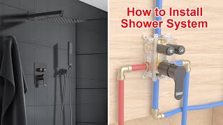 How to Install STARBATH Shower System Two Function Push Button - Installation Guide