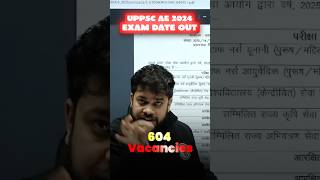 UPPSC AE 2024 Exam Date Out!! l #Shorts #PW #UPPSCCalendar2024