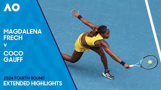 Magdalena Frech v Coco Gauff Extended Highlights | Australian Open 2024 Fourth Round