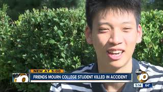 North County friends mourn college student killed in crash