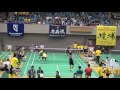 2017年　バドミントン男子学校対抗　金沢工vs山本学園　2回戦2