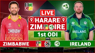 Zimbabwe vs Ireland 1st ODI Live Scores | ZIM vs IRE 1st ODI Live Scores \u0026 Commentary