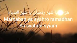 marhaban ya ramadhan-haddad alwi ft anti | lirik