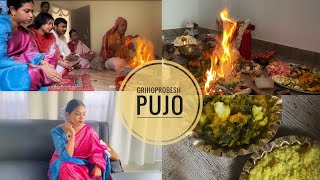 Grihoprobesh pujo Didi r barite 🏡 || Family Vlog || Manisha Biswas