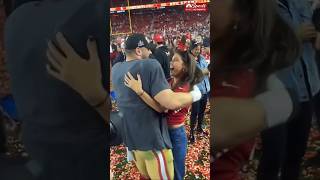 Nick Bosa celebrating the win with his girl 🫂 | NBC Sports Bay Area